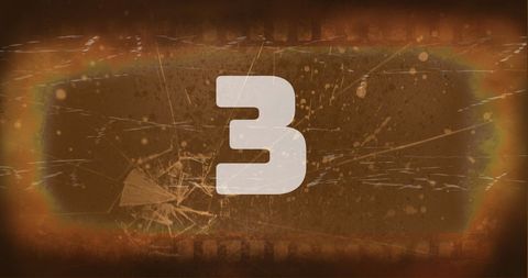 Retro Filmstrip Countdown with Vintage Scratches - Download Free Stock Images Pikwizard.com