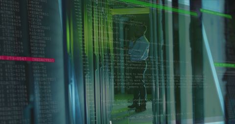 Data Security in Modern Server Room - Download Free Stock Images Pikwizard.com