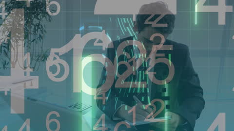 Business Professional Analyzing Digital Data Insights