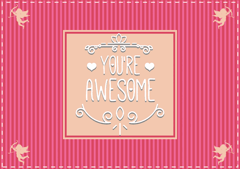 romantic pink card illustration with heartfelt transparent message - Download Free Stock Videos Pikwizard.com