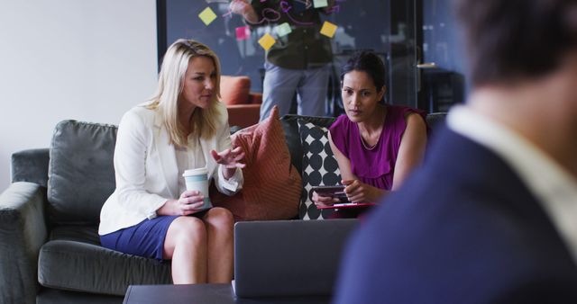 Diverse Business Meeting in Modern Office Lounge Area - Download Free Stock Images Pikwizard.com