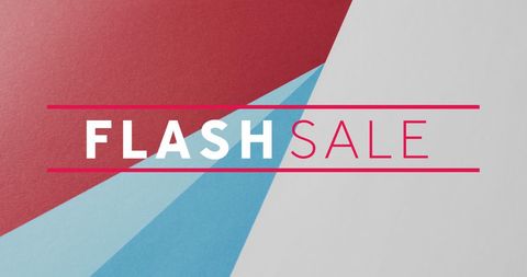 Flash sale promotion over colorful abstract background