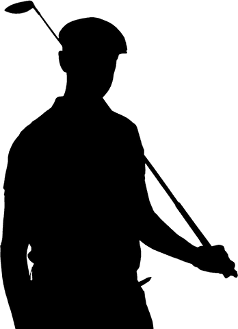 transparent golf silhouette of player swinging club - Download Free Stock Videos Pikwizard.com
