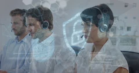 Diverse Support Team with Virtual Technology Overlay