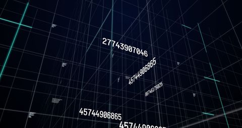 digital number processing matrix with dynamic data flow - Download Free Stock Images Pikwizard.com