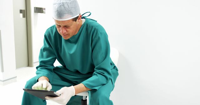 Surgeon Using Digital Tablet in Modern Hospital - Download Free Stock Images Pikwizard.com