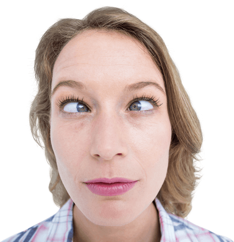 playful hipster woman making a wacky grimace on transparent background - Download Free Stock Videos Pikwizard.com