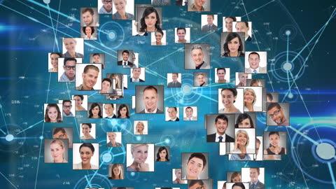 Global Network Connecting Diverse Professionals with Technological Interface