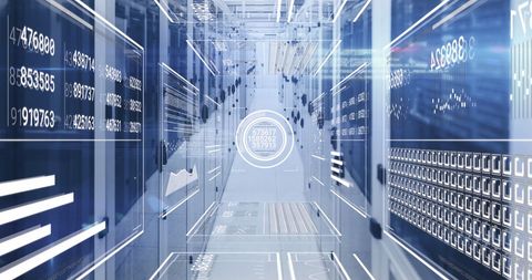 Futuristic Data Stream in High-Tech Server Room - Download Free Stock Images Pikwizard.com