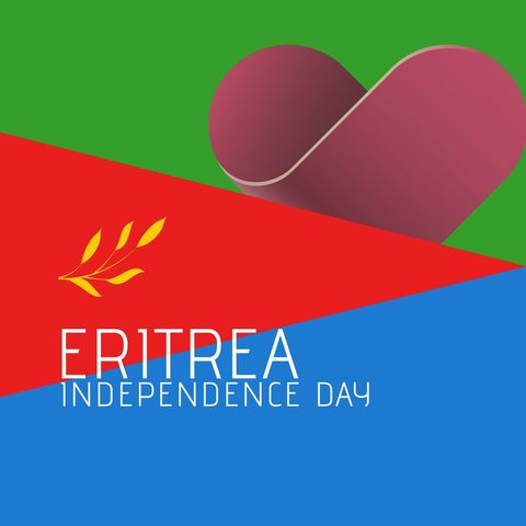 eritrea independence day celebratory flag design - Download Free Stock Templates Pikwizard.com