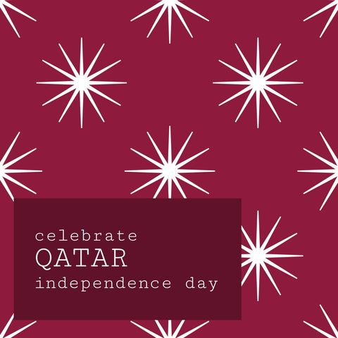 qatar independence day celebration on maroon background - Download Free Stock Templates Pikwizard.com