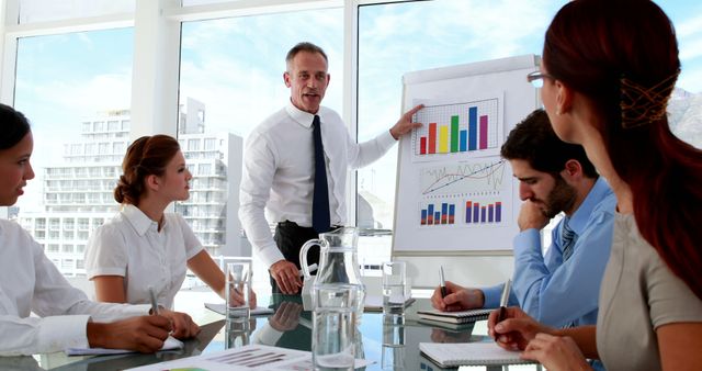 Business Team Analyzing Data in a Meeting - Download Free Stock Images Pikwizard.com