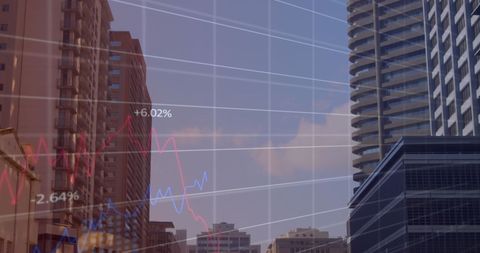 Financial Graphs Overlaying Cityscape Indicating Business Growth - Download Free Stock Images Pikwizard.com