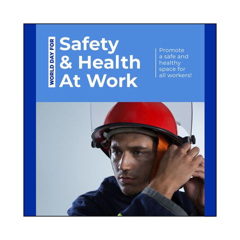 celebrating world day for safety and health at work with dedicated worker - Download Free Stock Templates Pikwizard.com