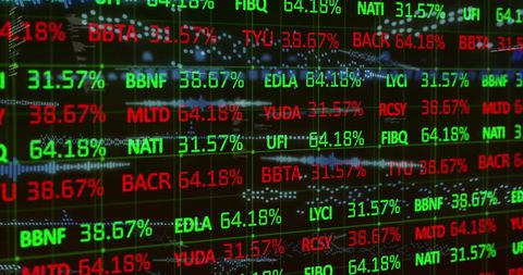 Rolling Stock Market Data in Digital Display Format - Download Free Stock Images Pikwizard.com