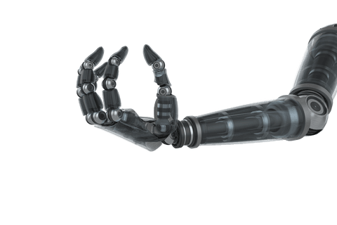 Futuristic Black Robotic Arm on Transparent Background - Download Free Stock Videos Pikwizard.com
