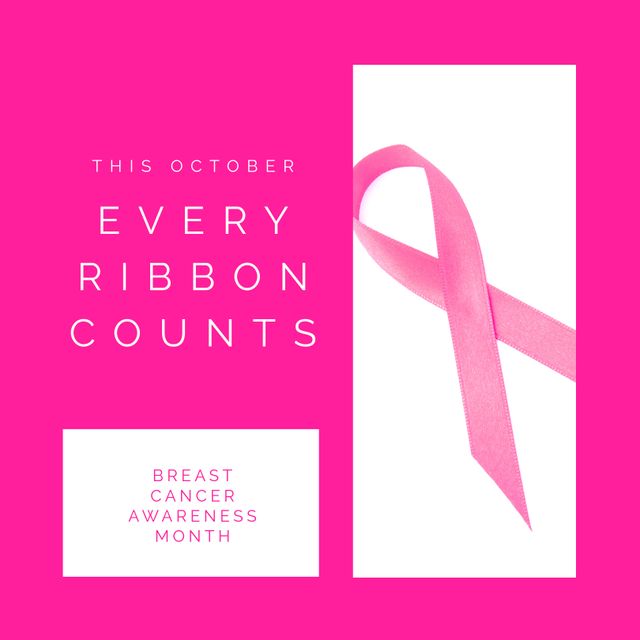 Breast Cancer Awareness Pink Ribbon Poster Design - Download Free Stock Templates Pikwizard.com