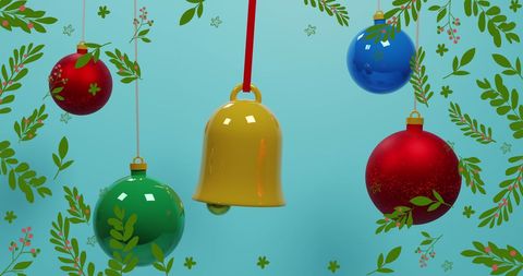 Colorful Ornamental Decorations with Holiday Background - Download Free Stock Images Pikwizard.com