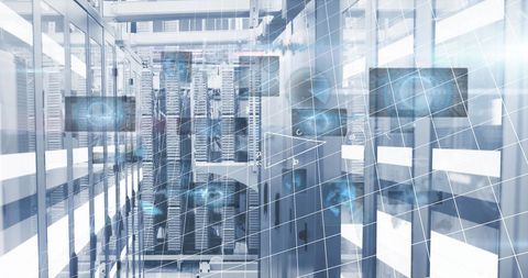 Futuristic Digital Data Management in Server Room - Download Free Stock Images Pikwizard.com