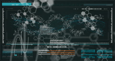 Digital Interface with Scientific Data and Molecular Network Animation