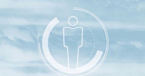 Futuristic Global Data Connection Interface Display