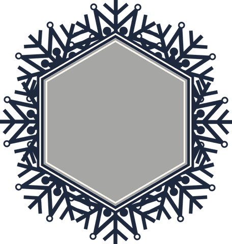 transparent snowflake badge with hexagonal frame - Download Free Stock Videos Pikwizard.com