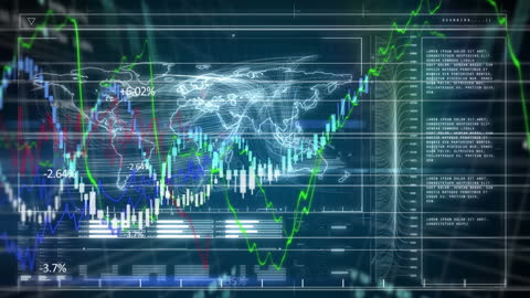 Digital Data Visualization with Analytic Charts and World Map