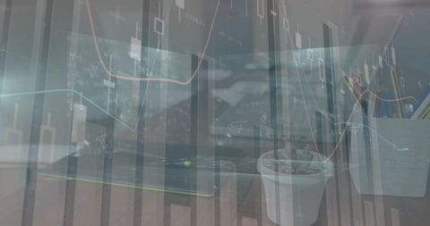 Abstract Finance and Technology Concept with Data Overlays - Download Free Stock Images Pikwizard.com