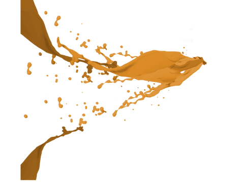 dynamic transparent orange paint splashes on black background - Download Free Stock Videos Pikwizard.com