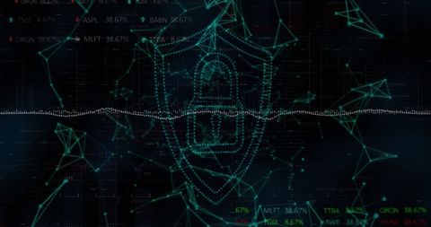 Cyber Security Shield over Dynamic Global Data Network - Download Free Stock Images Pikwizard.com