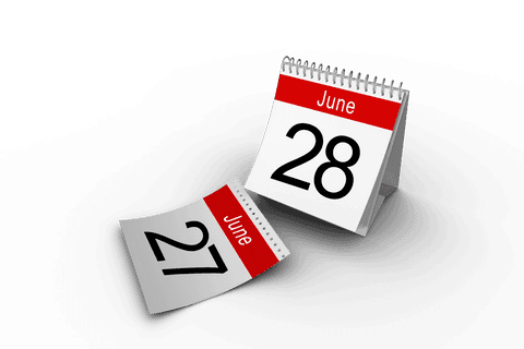 transparent june calendar page with detached sheets - Download Free Stock Videos Pikwizard.com