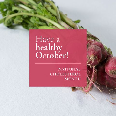healthy october focused on cholesterol with fresh radishes - Download Free Stock Templates Pikwizard.com
