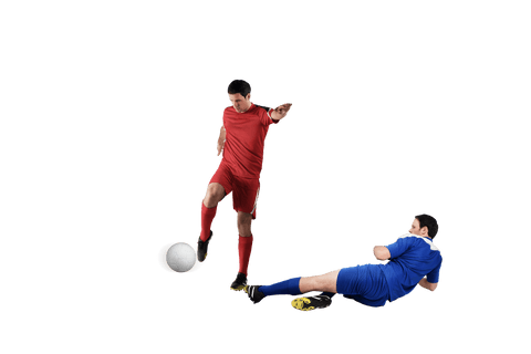 Soccer Players Battling for Ball on Transparent Background - Download Free Stock Videos Pikwizard.com