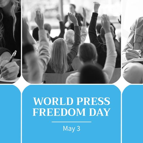 World Press Freedom Day Celebration with Active Audience Engagement - Download Free Stock Templates Pikwizard.com