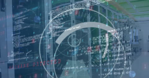 Digital Data Processing Overlays with 5G Text and Server Room