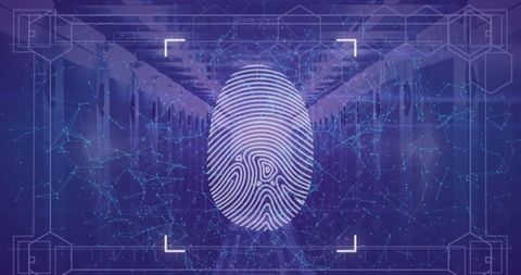 Fingerprint Scanning Technology in Data Center - Download Free Stock Images Pikwizard.com