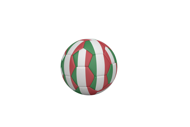 Transparent Soccer Ball in Italy Flag Colors Isolated - Download Free Stock Videos Pikwizard.com