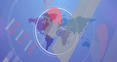 Global Data Analysis with DNA Concept over World Map