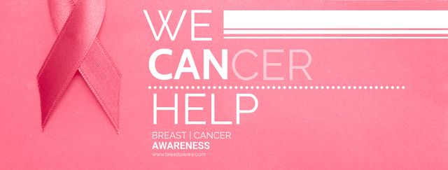 Breast Cancer Awareness Pink Ribbon Support Poster - Download Free Stock Templates Pikwizard.com