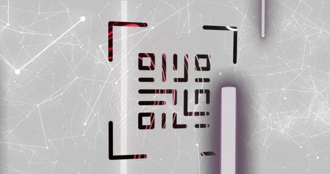 Conceptual QR Code Scanning with Digital Connections - Download Free Stock Images Pikwizard.com
