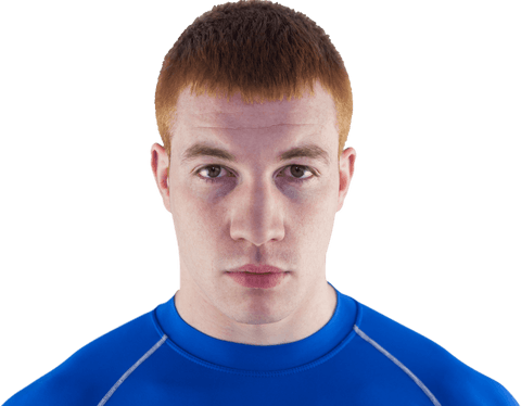frowning transparent portrait of rugby player in blue uniform - Download Free Stock Videos Pikwizard.com
