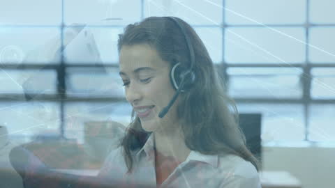 Customer Service Representative with Virtual Interface Connections