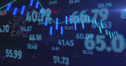 Real-Time Digital Financial Data Analysis with Graphs - Download Free Stock Images Pikwizard.com