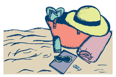 transparent sketch beach accessories poster art design - Download Free Stock Videos Pikwizard.com
