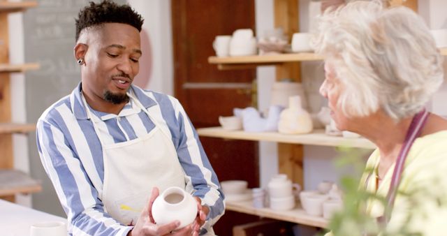 Diverse Artists Engaged in Pottery Workshop - Download Free Stock Images Pikwizard.com