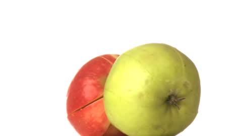Fusion of Red and Green Apples