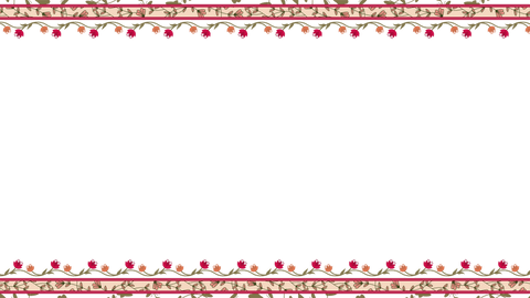 Vintage ornamental frame with floral border on transparent background