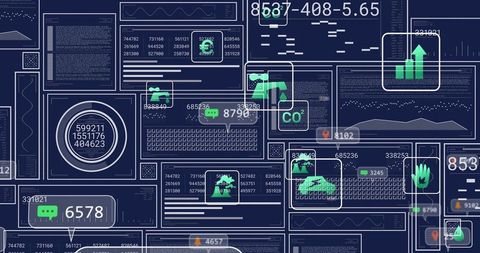 Dark Dashboard Displaying Real-Time Analytics, CO2 Metrics, Charts, Gauges, Alerts