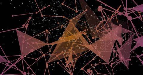 Abstract Digital Network with Dynamic Connection Points - Download Free Stock Images Pikwizard.com