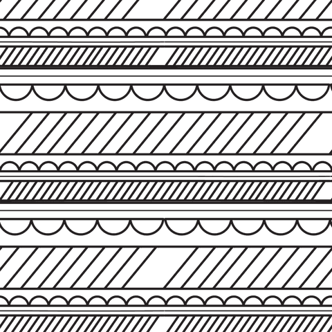 Black geometric pattern on transparent background illustration